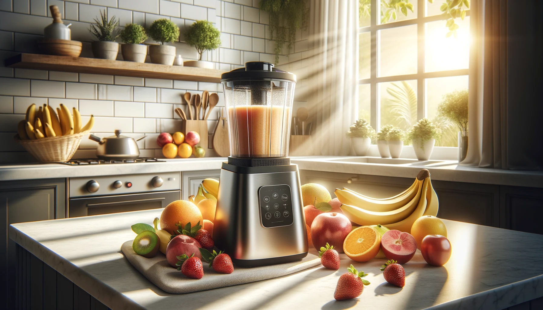 Modern Kitchen with Smoothie Maker